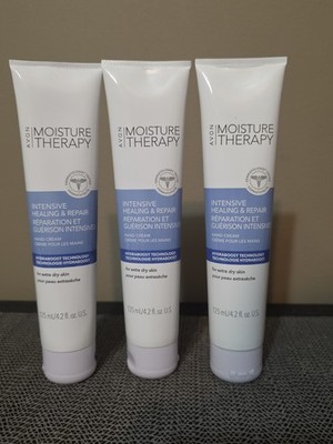 AVON Moisture Therapy Intensive Healing & Repair Hand Cream, 3 Pack NEW Sealed 