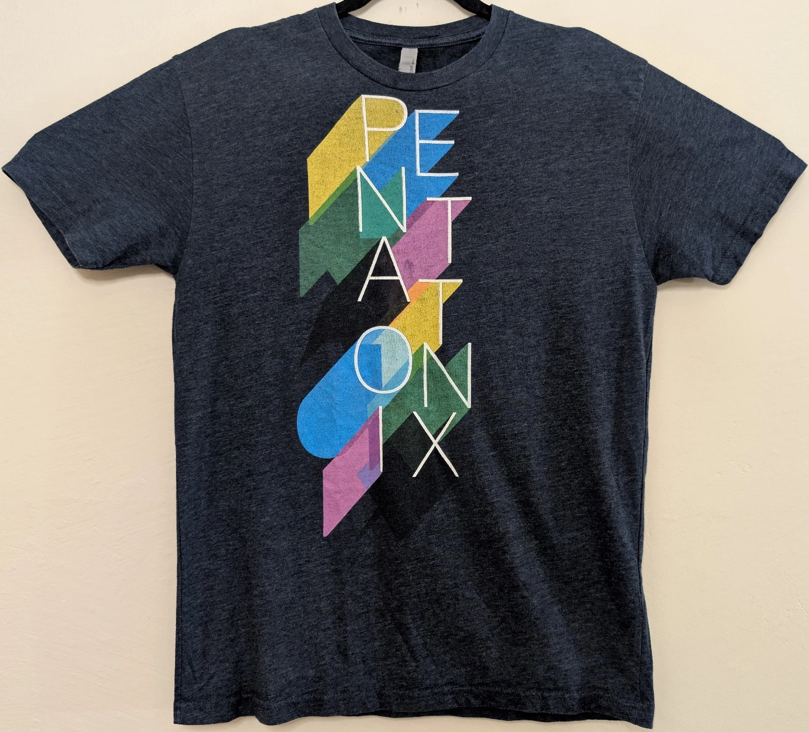 Pentatonix Medium Gray Shirt 19" W X 27" L Next Level Apparel Tag