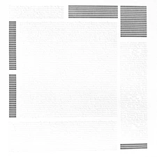 David Kasprzak Typeface Art 18x24" Minimal Modern Type Font 5/5 Mondrian Design