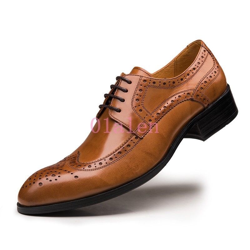 Zapatos de cuero para Oxfords Hombre Oxfords para Tallado británico Formales Con Cordones Puntera Puntiaguda Formal chic 90069d Zapatos de cuero para Oxfords Hombre Oxfords para Tallado británico Formales Con Cordones Puntera Puntiaguda Formal chic 90069d