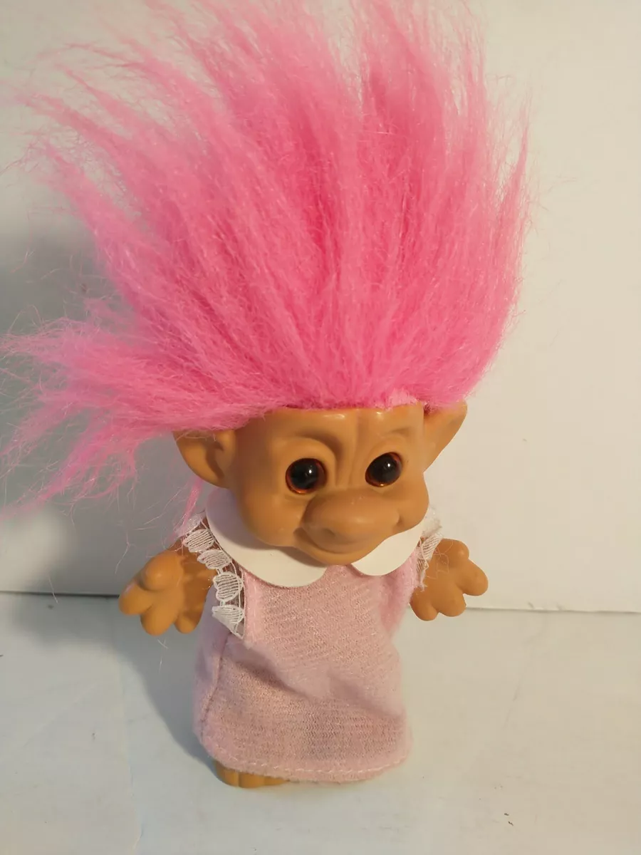 Brown top troll wig