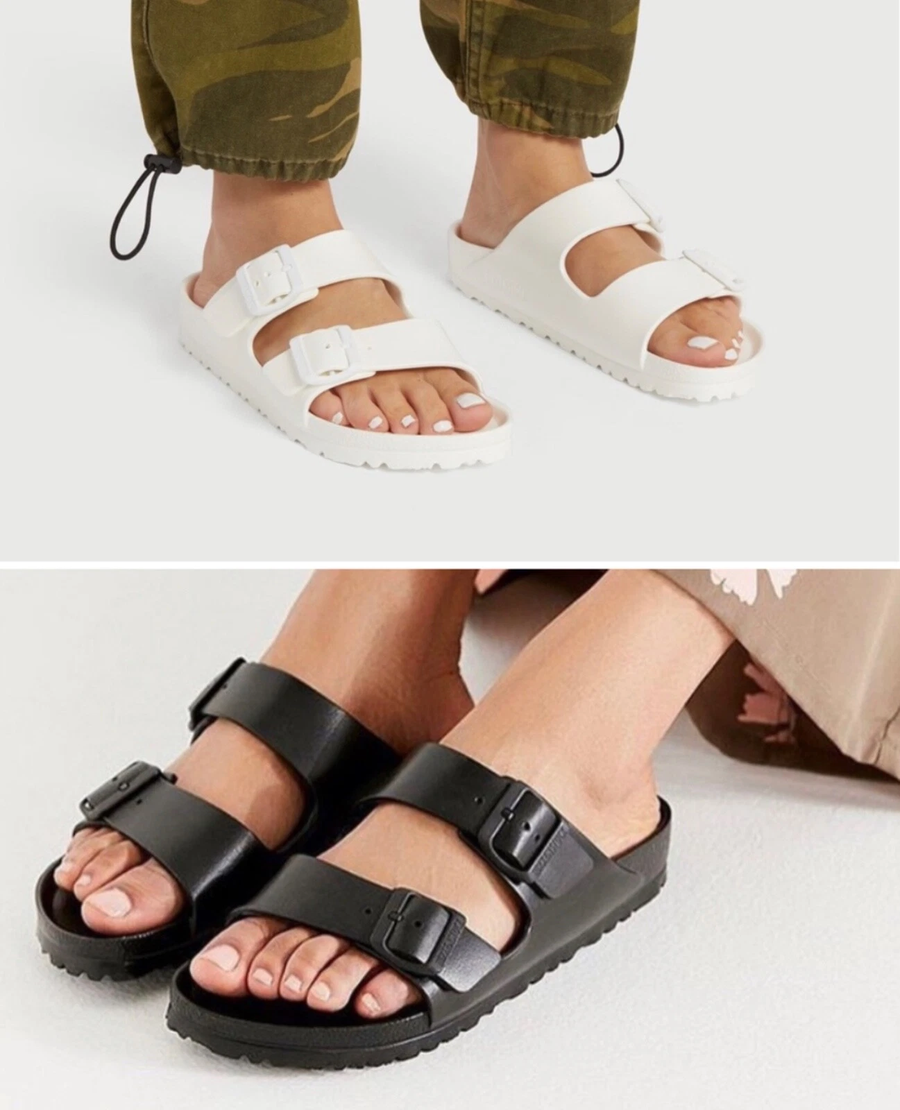 Birkenstock Arizona Eva Sandals Women's size NWB two color narrow fit lightweigh