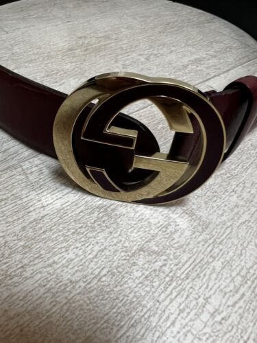 Gucci Double G Wide Leather Belt Antique Brass Buckle 2.75 Width Black in  Leather with Antique Brass - US