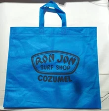 RON JON SURF SHOP COZUMEL BEACH TOTE BLUE REUSABLE SHOPPING BAG