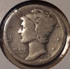 1928-D 10c Mercury Dime US coin Denver Mint 90% Silver (#95w-6589)