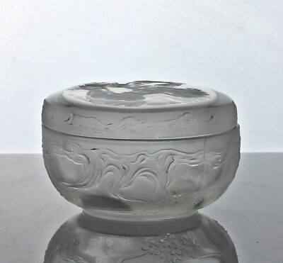 René Lalique Meudon Glaskasten, Nr. 61, entworfen für Coty 1924