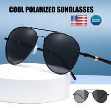 Men's Military Style Polarized Pilot Sunglasses UV 400 Driving Glasses Summer US