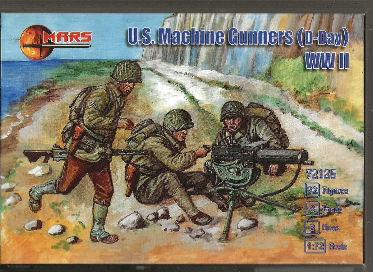 MARS WWII US Machine Gunners (D-Day) 1944, Figures in 1/72