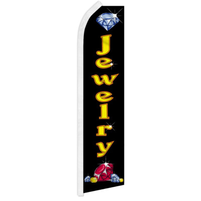 Jewelry Swooper Flutter Advertising Feather Flag Jewelry Store
