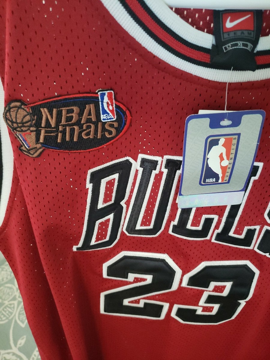 Bulls Jordan 23 NBA Finals ユニフォーム Michael Jordan #23 Chicago Bulls 1998 NBA Finals Authentic