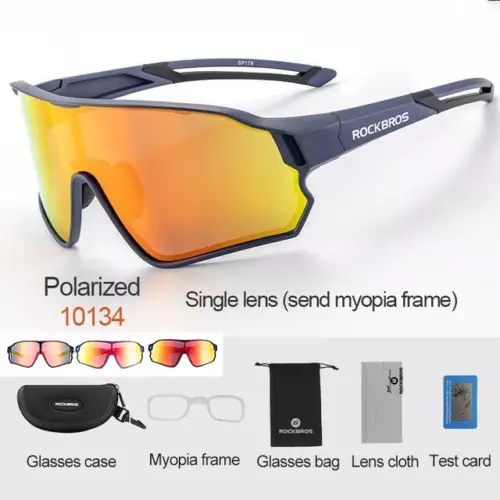 ROCKBROS Polarized Sports Sunglasses-UV400 Unisex for Cycling, Driving & Fishing - Picture 3 of 38