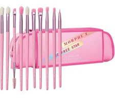 Morphe X Jeffree Star Brush Collection - new 11 pc set , sealed . Unopened Pink