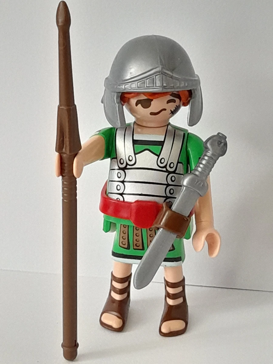 Playmobil – Lot De 2 Figurines Enfants Romains Avec épée Et Bouclier, Neuf Dans Son Blister