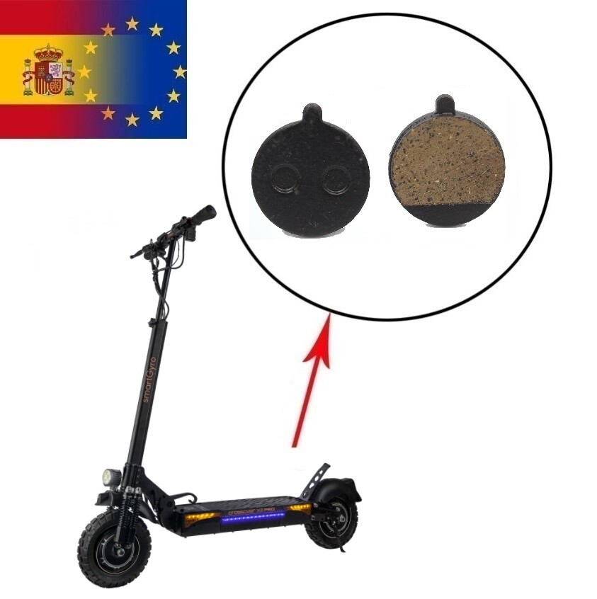 Pastillas 2 Pad Freno Patinete Scooter Smartgyro Crossover Dual X2 PRO/ Dual MAX