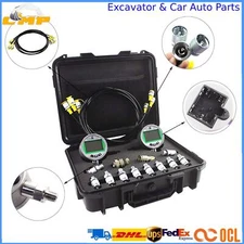 SINOCMP 70Mpa Digital Pressure Gauge Test Kit fits CAT Komatsu Case John Deere