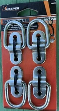 KEEPER 04522, 1 1/2" Wire Ring Anchor Point, 300Lbs/136Kg , 4 Pack, NOS