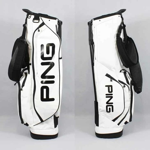 Ping Golf Hoofer Lite Custom Carry Stand Bag 8.5in 4-way Lightweight White/Black - Picture 4 of 8