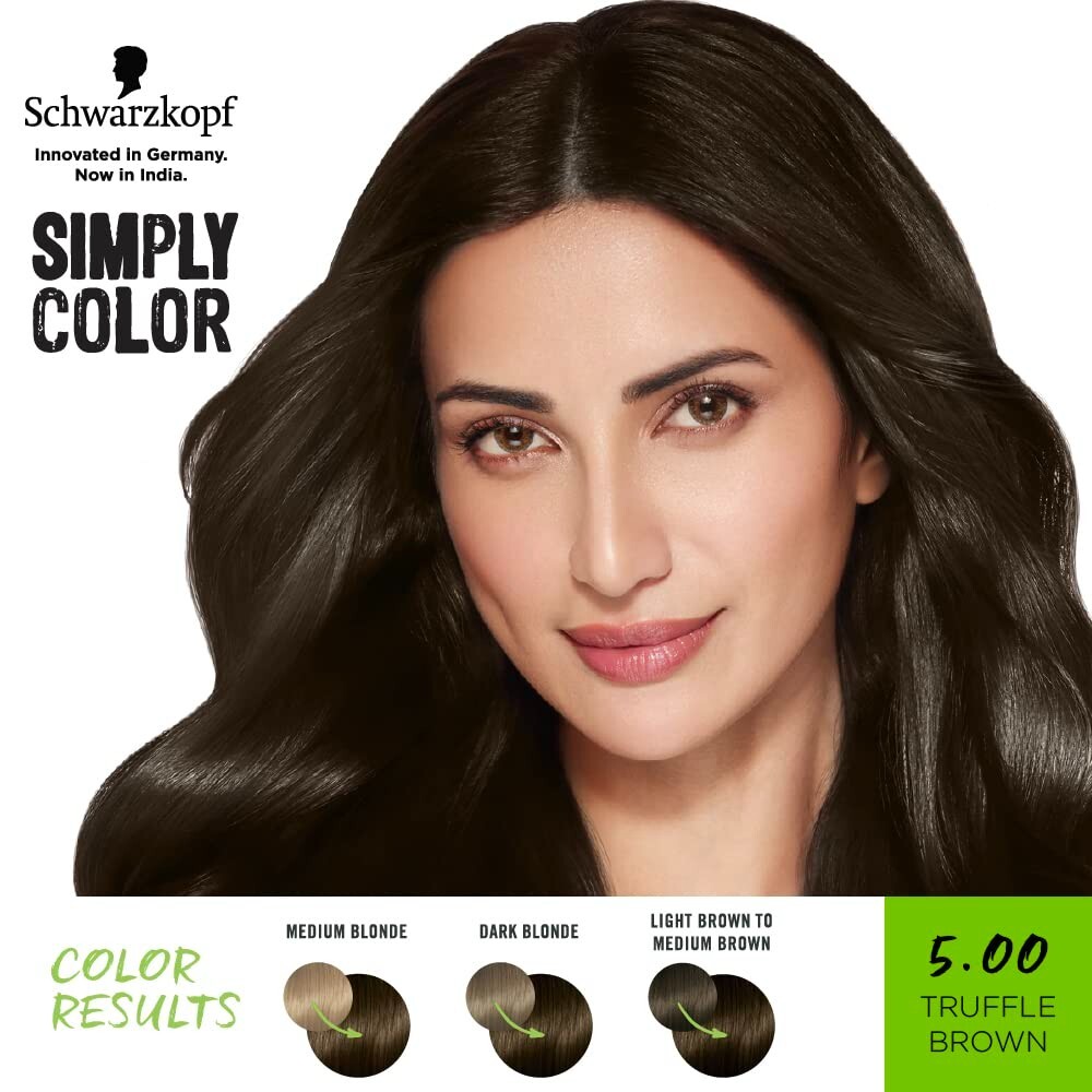 Schwarzkopf Simply 142.5ml Color 5.00 Medium Brown 0% Ammonia 100