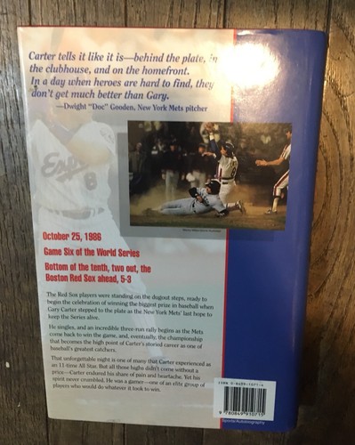 GARY CARTER THE GAMER SIGNIERTES BUCH AUTOGRAMM NY METS EXPOS WORLD SERIE BASEBALL - Bild 5 von 5