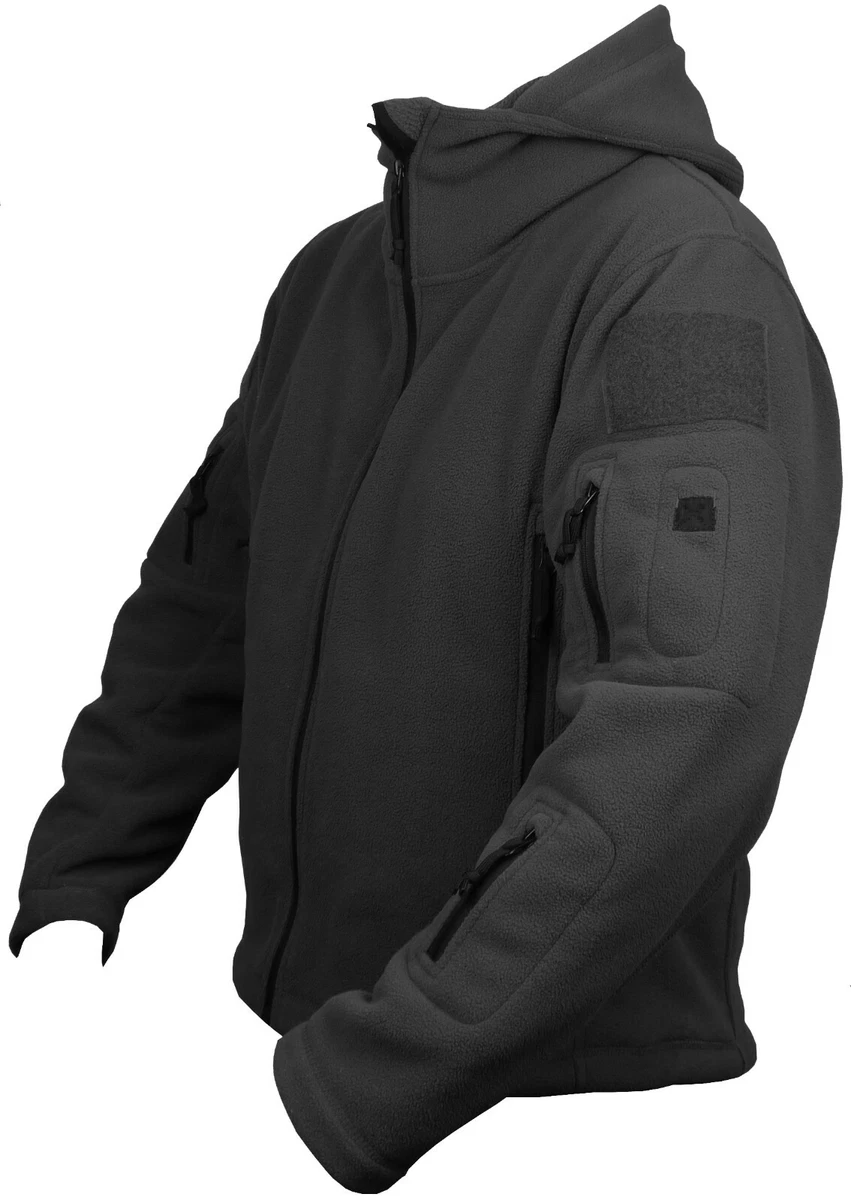 Tactical Recon Military Fleece Zip Hoodie Army Jacket Combat Hoody
