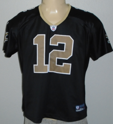 Marques Colston #12 New Orleans Saints Reebok Sewn Black NFL