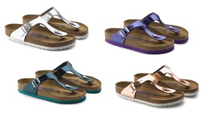 gizeh soft footbed metallic copper