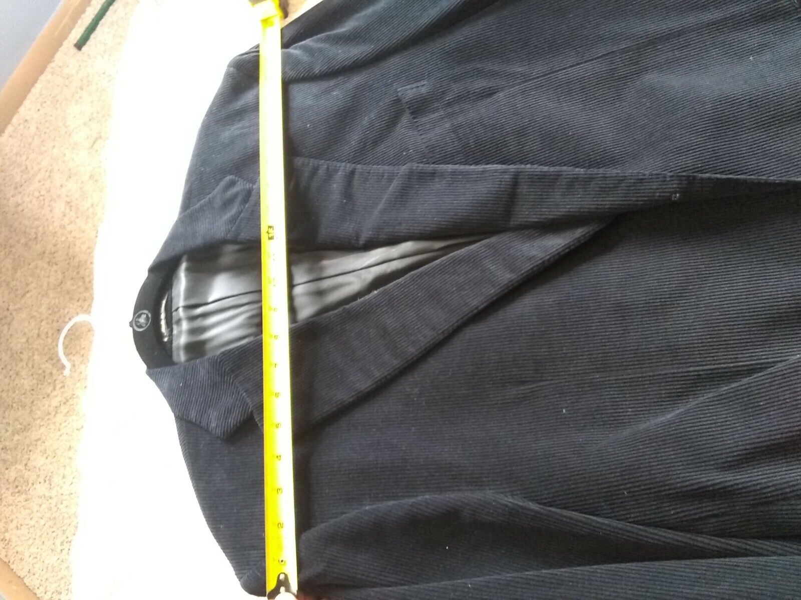Men's black  corduroy suit jacket mabro Ermenegil… - image 5