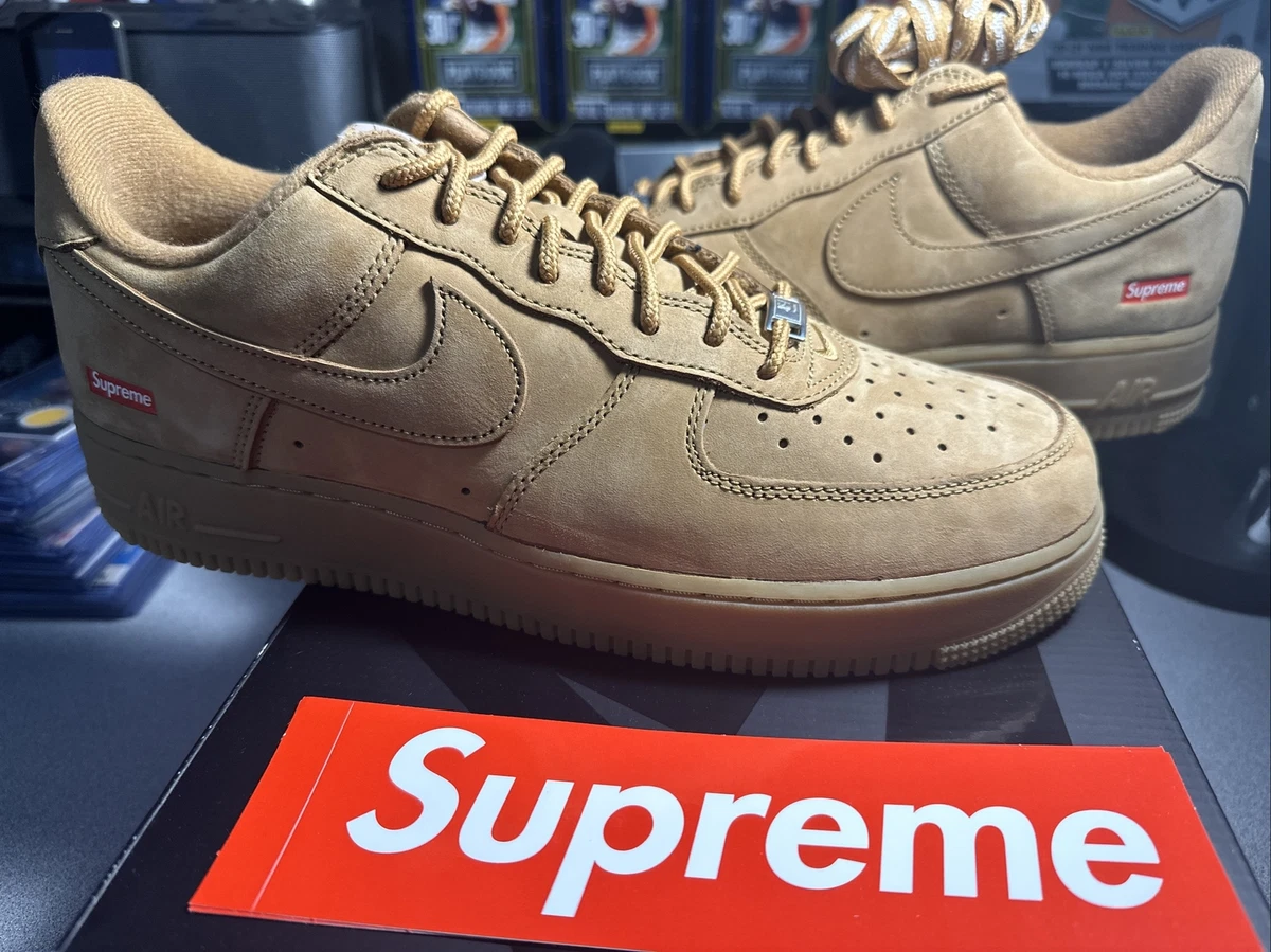 Nike x Supreme Air Force 1 Wheat Shoes