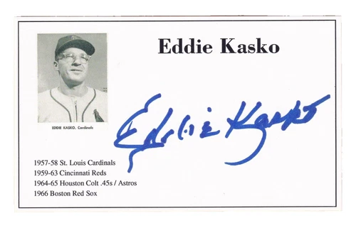 Eddie Kasko Original Sports Autographed Items