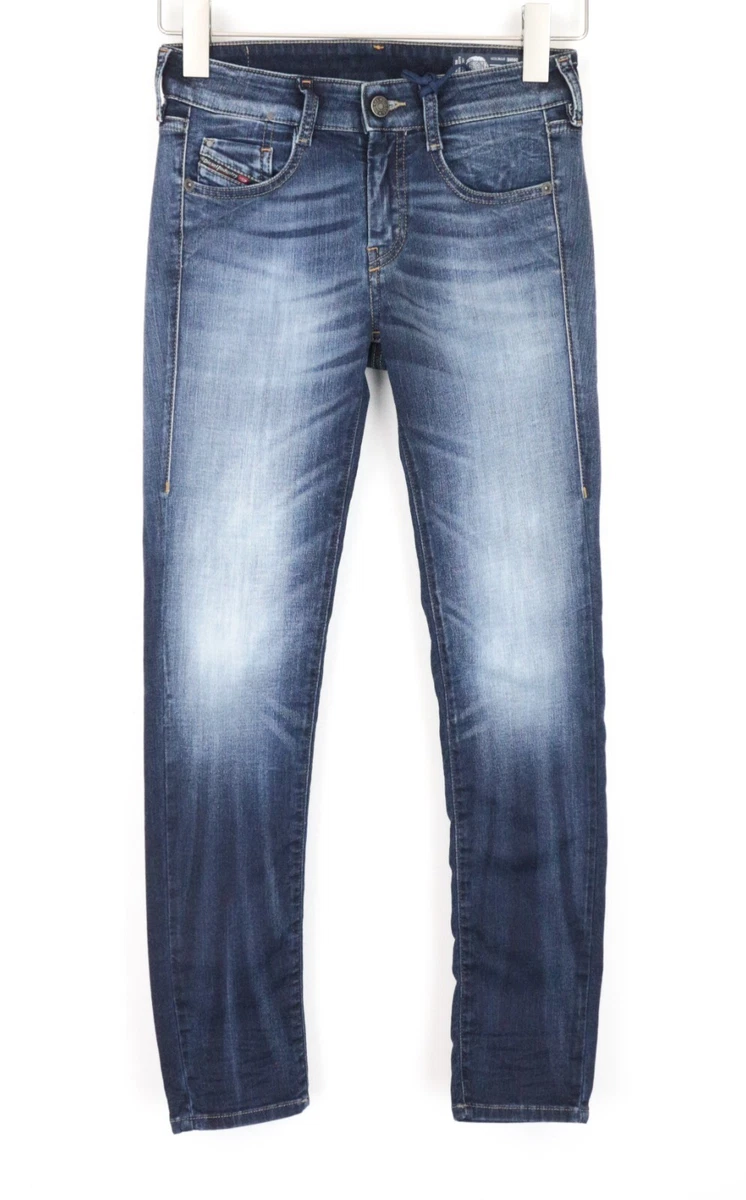 DIESEL D-Ollies-NE 069IE Women Jeans W23 Sweat Jogg Slim Stretch Blue Girls