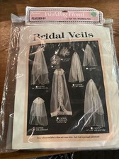 Darice Wedding Floral PCAT202001  White Corded Puff Bridal Veils Hair Accessory