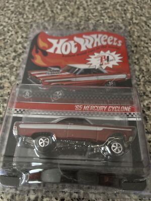 Cyclone Red Line Club Hot Wheels Red Line Club '65 Mercury Cyclone (Red) #89/#3000 LOW NUMBER ...