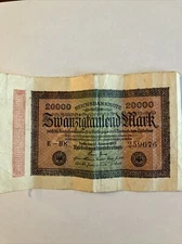 German Reichsbanknote 20000 Mark, Berlin 1923 - Good Condition - E-BK - 259676