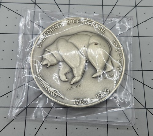 Medallic Art Co California Bear Bicentennial Fine .999 Silver Coin / Bullion