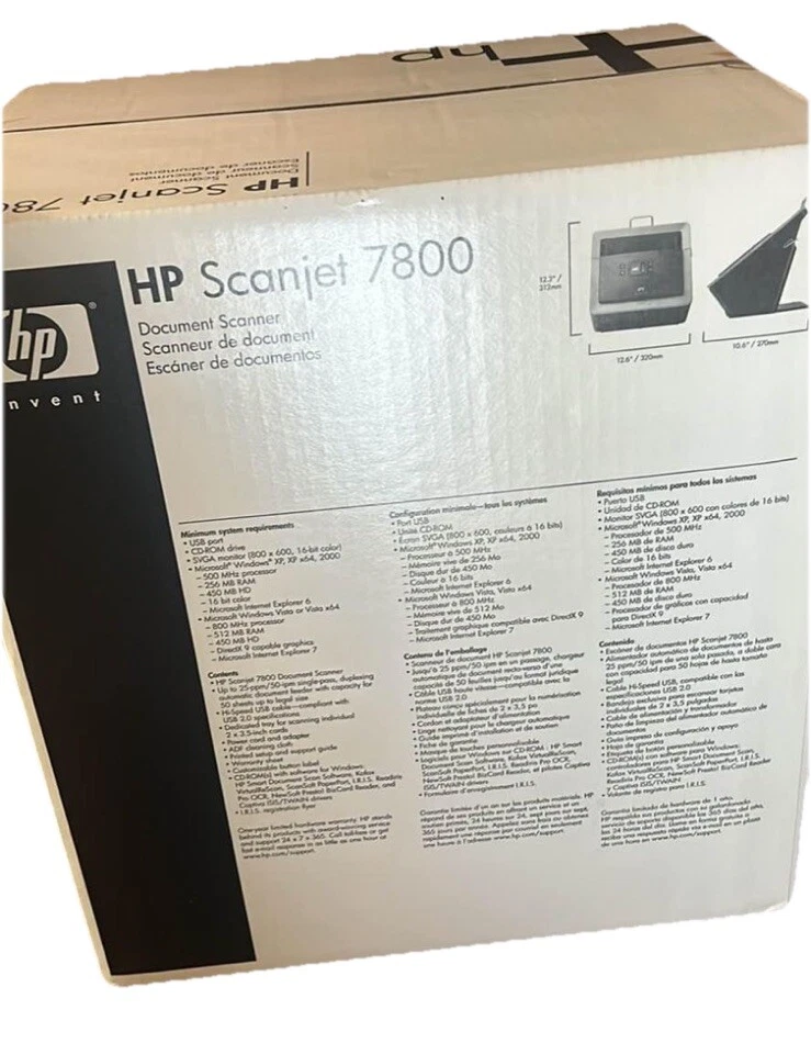 Brand New Sealed HP Scanjet 7800 NOS Hard To Find - Image 2 of 4
