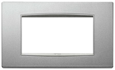 EIKON NEXT PLACCA CLASSIC 4 MODULE SILBERFARBMATTE 20654.N13