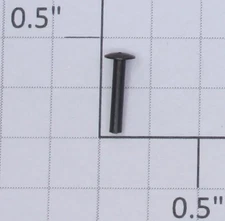 American Flyer 48310-10 S Scale 1/16" x 3/8" Blackened Knuckle Coupler Rivet (24