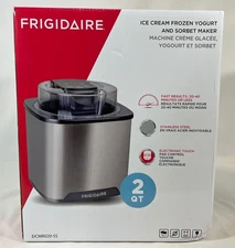 Frigidaire 2 Qt Ice Cream Frozen Yogurt & Sorbet Maker NEW IN BOX - EICMR020-SS
