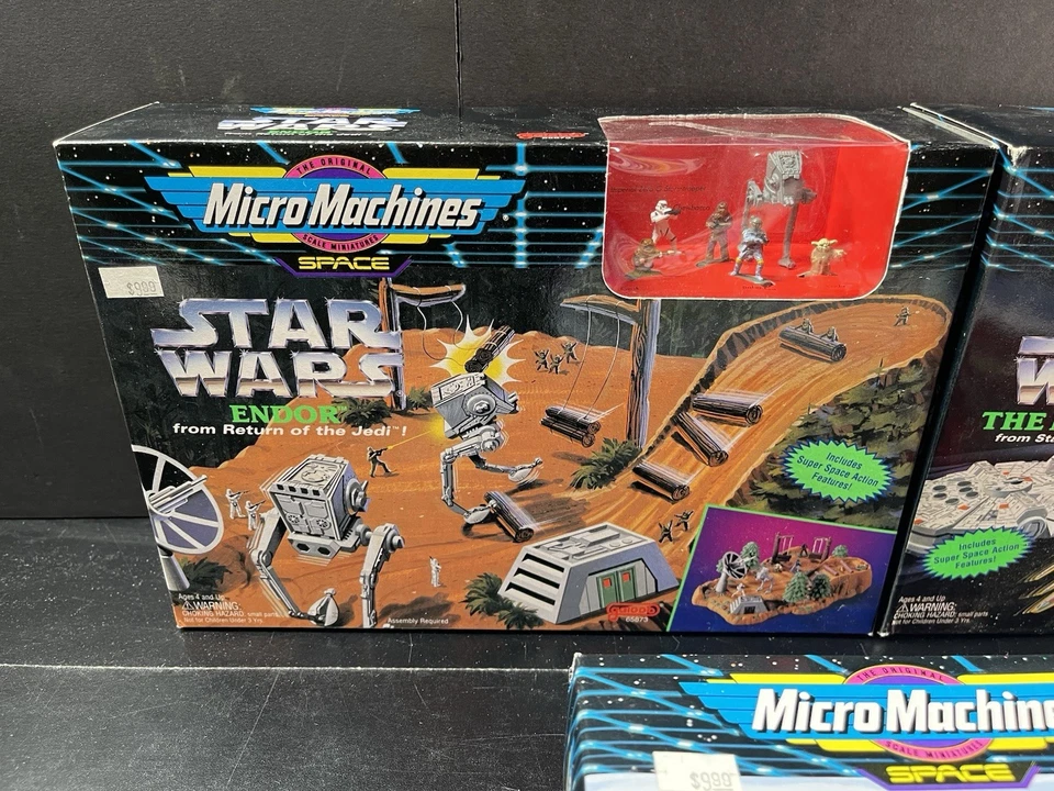 Star Wars Micro Machines 1993 juego lote x 3 sellado Estrella de la Muerte Endor Hoth Foto 2 de 4