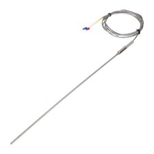 E Type Thermocouple Temperature Sensor Probe 3x300mm 6.6ft Wire 0-800 C