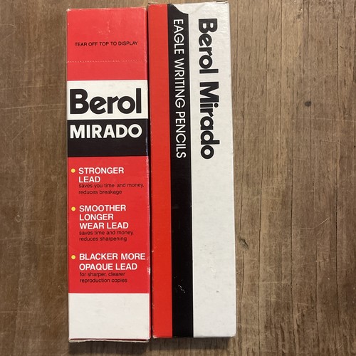 MIRADO Berol Eagle Wooden Pencils Box 12 Lot 2 174-2 # 2 Medium Soft