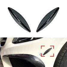 2x Bumper Lip Splitter Spoiler Side Canards For Mercedes Benz C-Class W205 15-18