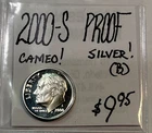 2000-S Roosevelt Proof Silver Dime! Cameo! ENN Coins