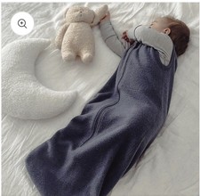 Hello Night Merino Fleece Baby Sleeping Bag Dark Denim Size: 3-6M NWT