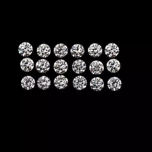 Certified 1 mm Round Cut CVD Diamond J Color VS1 Clarity 5 Pcs Diamond Lot - Picture 4 of 8