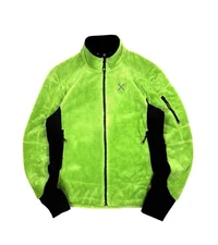 Rare MONTURA GRINCH Neon Green Zip Pile Fleece Jacket Sherpa Men’s Size M
