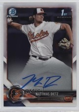 2018 Bowman Chrome Prospect Auto Matthias Dietz #CPA-MD Auto 0i1b