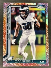 2025 Topps Chrome Jihaad Campbell Rookie Philadelphia Eagles #366