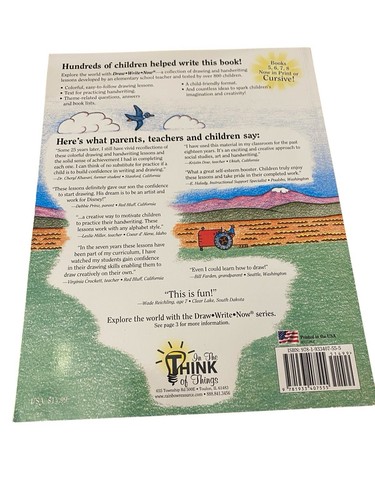 DRAW WRITE NOW Book 1~Drawing & Handwriting Course~Homeschool~NEW - Imagen 2 de 2