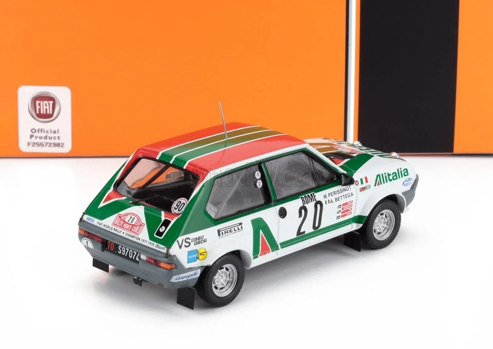 MODELLINO AUTO STATICO IXO FIAT RITMO ABARTH RALLY MONTECARLO 1979 BETTEGA 1/43 - Immagine 2 di 4